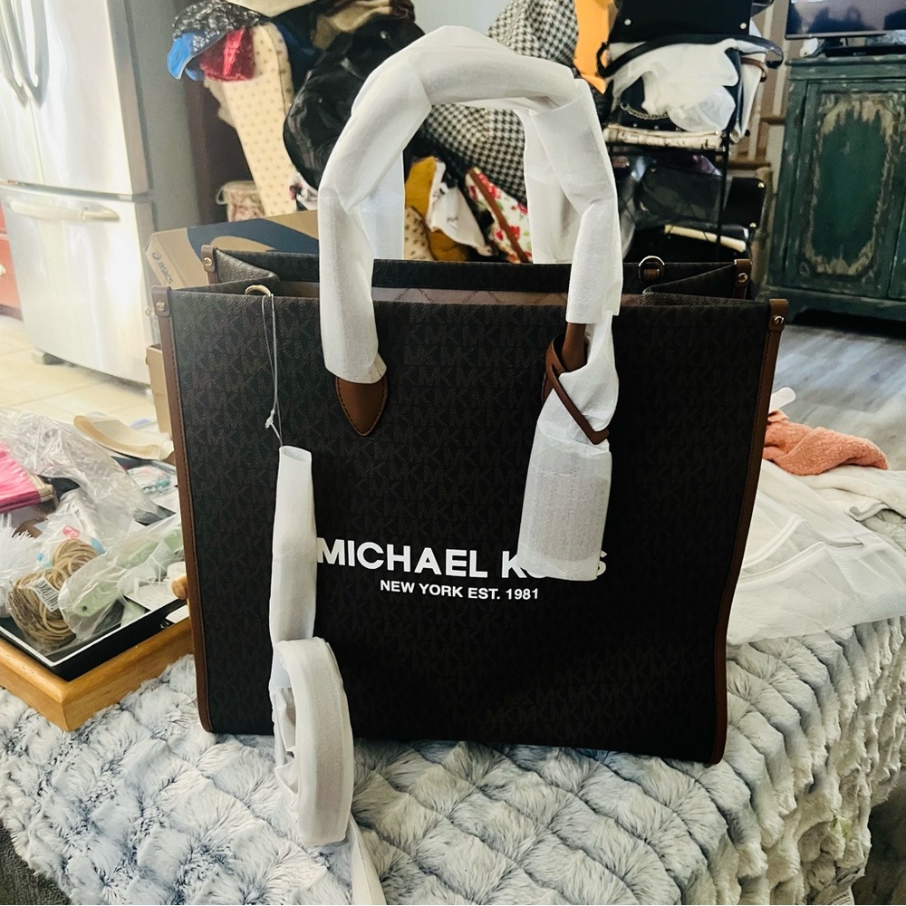 Michael Kors Brown Leather Tote
